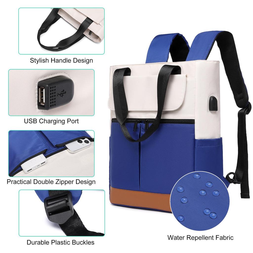 Fashionable Unisex Travel Backpack with USB Port – Versatile for Outdoor, Laptop, and Handbag Use