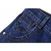 Jeans Grosso Elástico Reto Masculino para Outono/Inverno - Ajuste Casual Slim para Estilo Empresarial de Meia-Idade