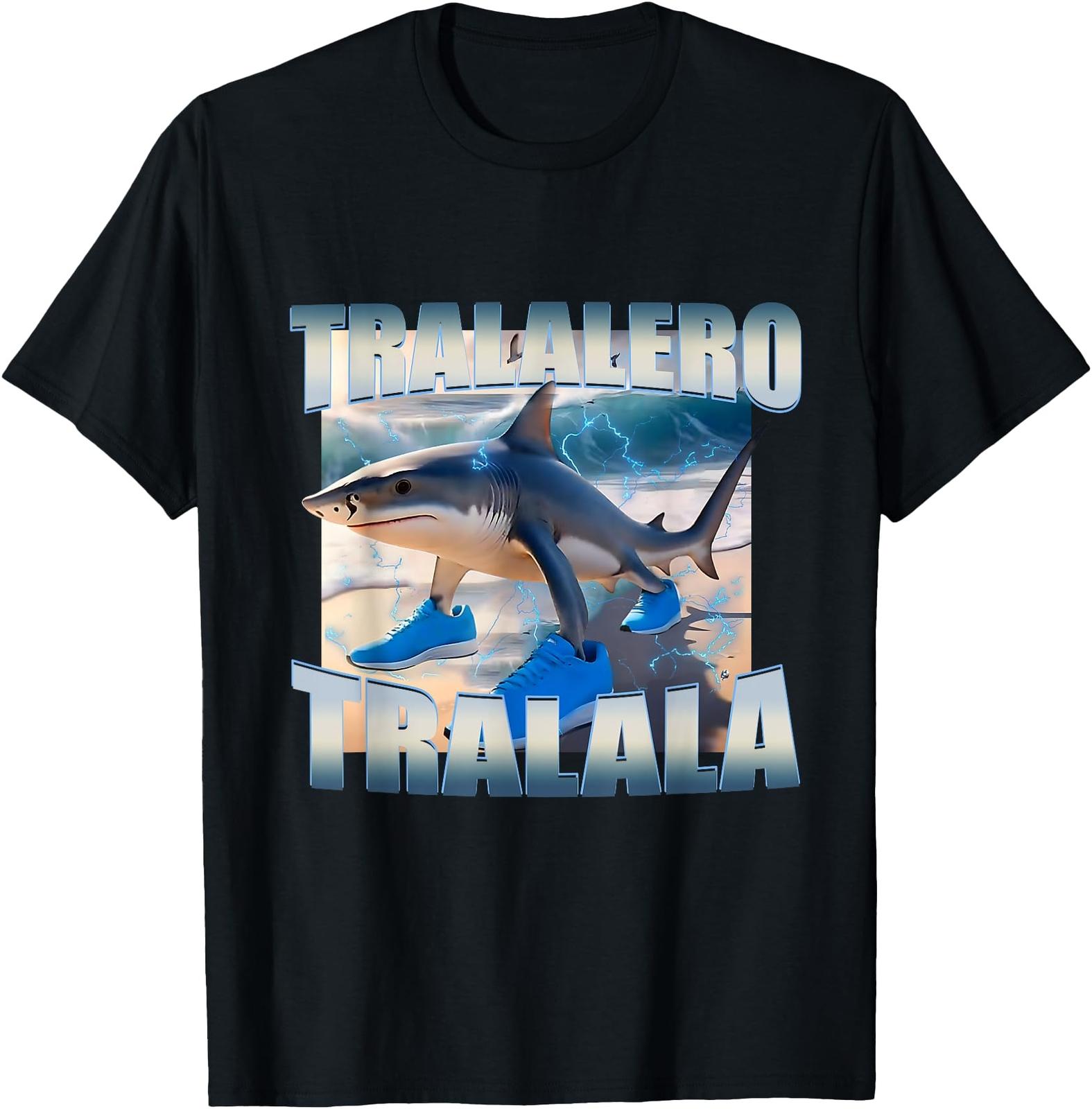 Tralalero Tralala Bootleg Brainrot Italian Brainrot Meme T-Shirt Mens Womens Tees Top 3XL
