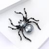 Exquisite Animal Brooch Including Rhinestones and Pearls Accent Lapel Pin for Unisex Wear Halloween Party Decoration