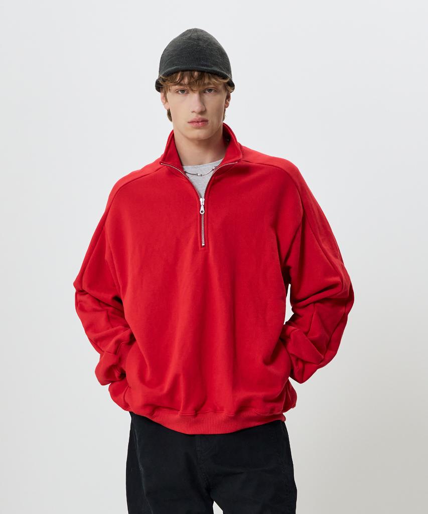 KNOUUN Half Zip Sweatshirt (Red)
