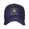 Dublin Ireland Saint Patricks Day Green Shamrock Sun Baseball Cap Summer FeUnisex Unisex  Hip Hop Hats High Sports Baseball Caps