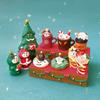 Zakka Japanese Cat Christmas Miniature Scene Props Shooting Office Bookshelf Decoration Collectible Desktop Decorations Gifts