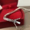 OEVAS 3mm High Carbon Diamond Tennis Bracelet S925 Silver Plated Gold Lab Diamond Bracelet Fine Jewelry