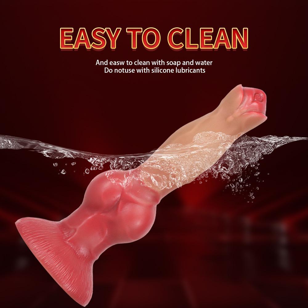 Super Soft Silicone Animal Penis Dildo - Body-Safe Anal Plug for Women & Men, Realistic Adult Sex Toy