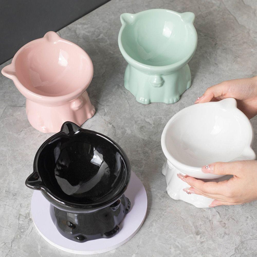 Kreative Haustier High Foot Bowl Keramik Haustier Trinknapf Hundefutter Fütterung Becken Kätzchen Welpen