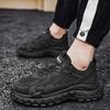 Men's Casual Shoes Sneakers Casual Sport Fashion Breathable Walking Mesh Thick-Soled Shoes Gym Zapatillas Hombre Black Size 45