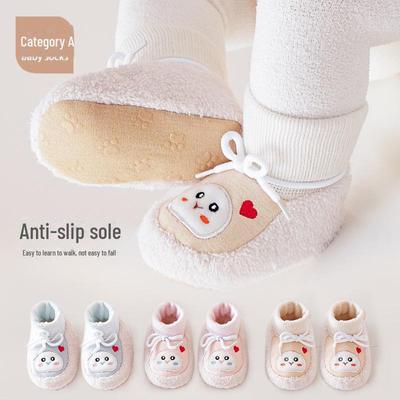 Zapatos de Algodón de Invierno para Bebé y Niño Pequeño con Suela Blanda Antideslizante y Diseño de Dibujos Animados