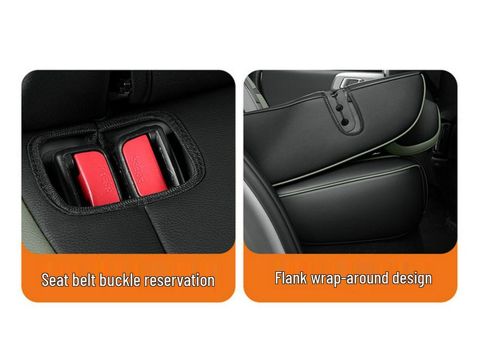 Equation Leopard Titanium 3 Full Leather Breathable Car Seat Cover for All Seasons