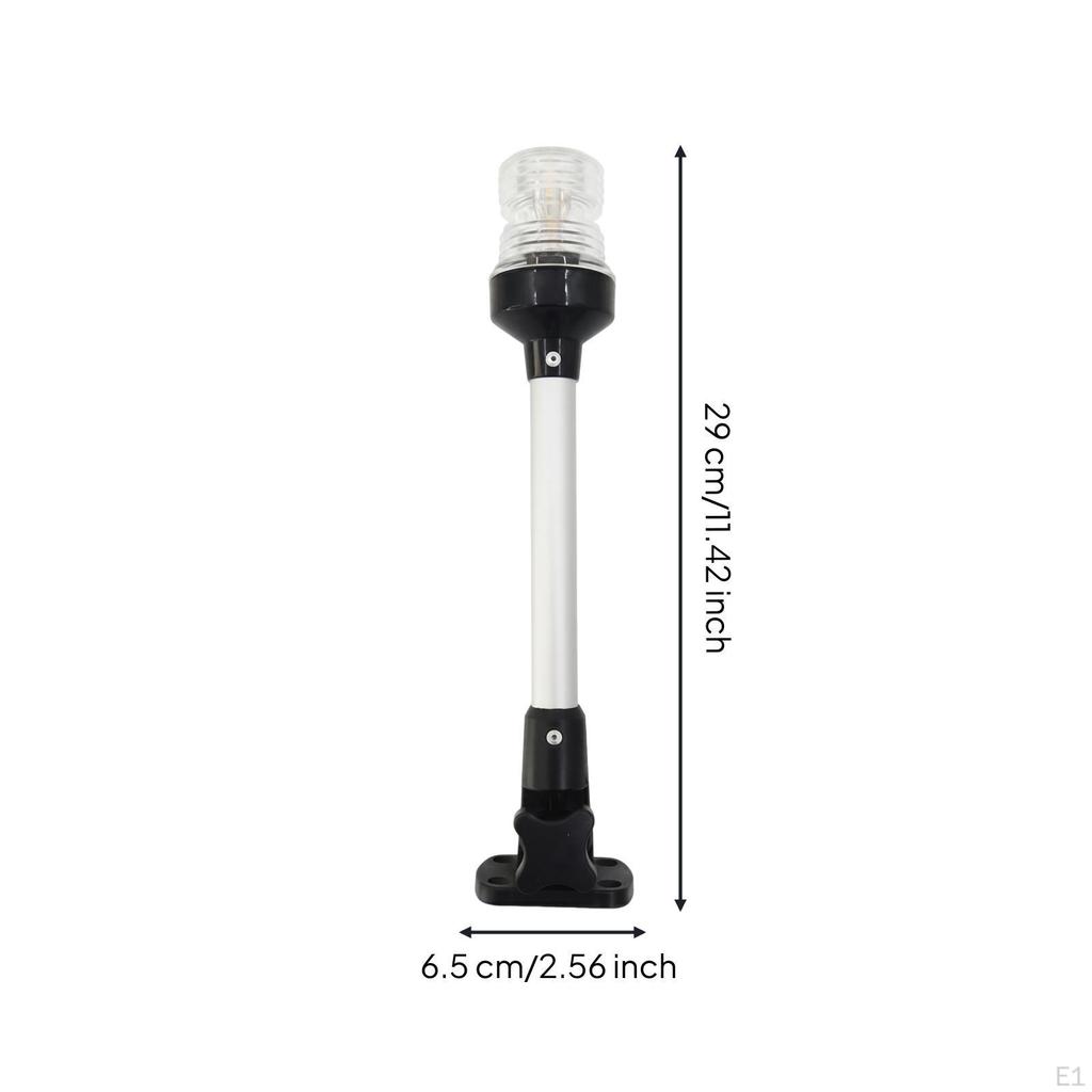 Marine LED Navigation Light Ribbed Lens Two Mounting Holes 12 Inch
