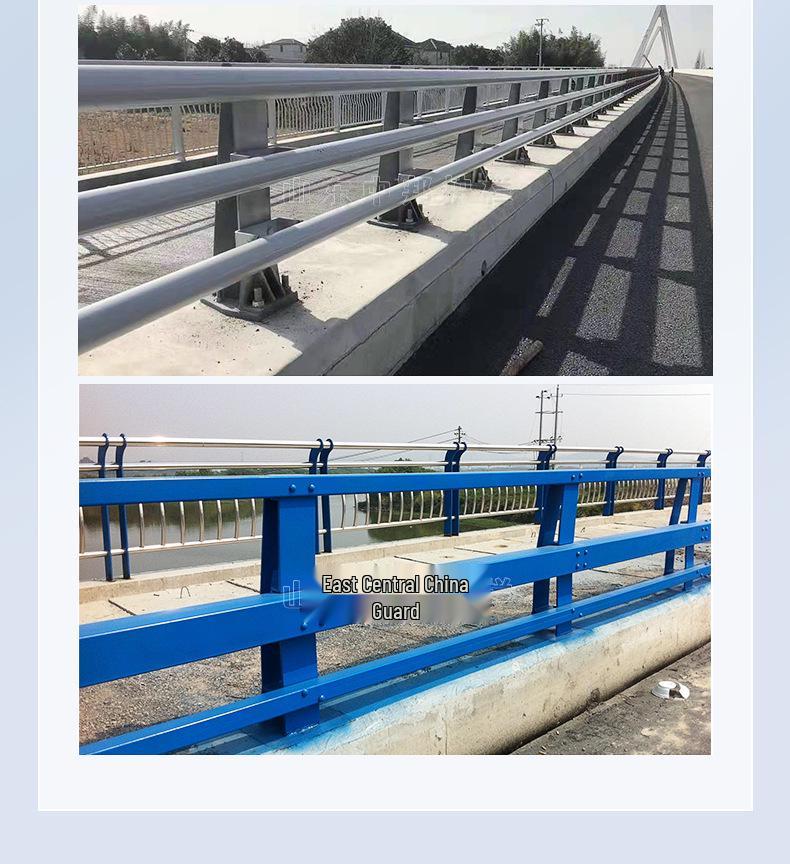 Enhanced Q235 Bridge Anti-Collision Barrier for Overpass and River Landscapes