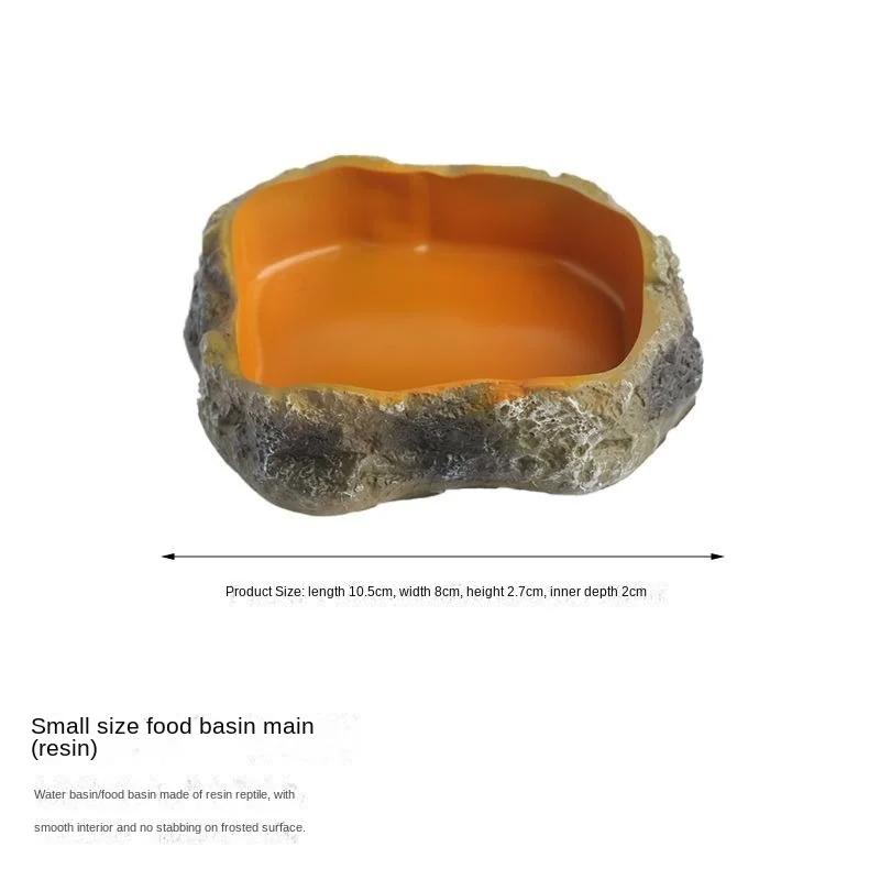 

Reptile pet food basin drinking water basin reptile breeding box landscaping lizard gecko horned frog snake turtle food basin