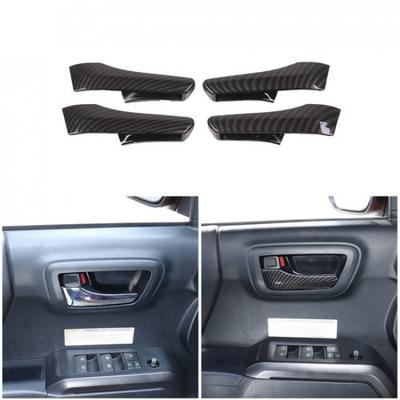 Κάλυμμα Διακοσμητικό Λαβής Εσωτερικής Πόρτας από ABS Ανθρακονήματα Για Toyota Tacoma 2016-22