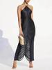 2026 Neuer Stil Damen Quasten Neckholder Maxikleid