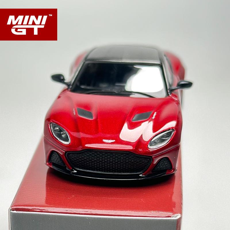 MINIGT 1:64 Aston Martin DBS Hyper Red alloy car Model 1065