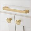 Matt Gold Door Knobs and Handles for Furniture Cabinets and Drawers Aluminium Alloy Modern Kitchen Cupboard Handles Pulls