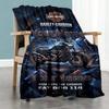 Harley-davidson Motorcycles Customize Text Blanket Lightweight Personalized Blanket Soft Warm Cozy Perfect for Office Chair Bedding Couch Chair