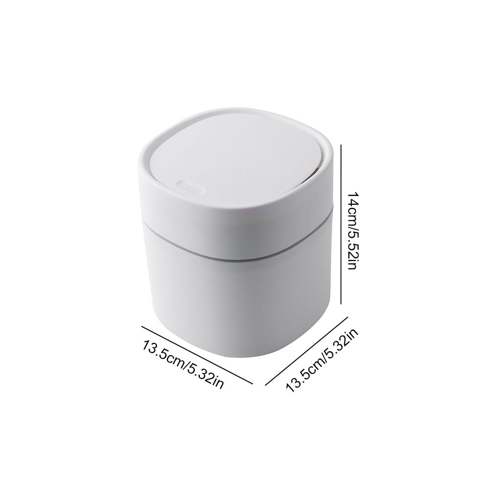 Mini-Abfalleimer Mülleimer Desktop-Abfallkorb Nordischer Stil Kleinkram Eimer Box Abnehmbarer Deckel Haushaltsaufbewahrungszubehör