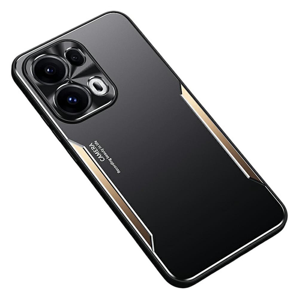 För Oppo Reno13 Pro 5G Fodral Aluminiumlegering+TPU Stötsäkert Telefonskal
