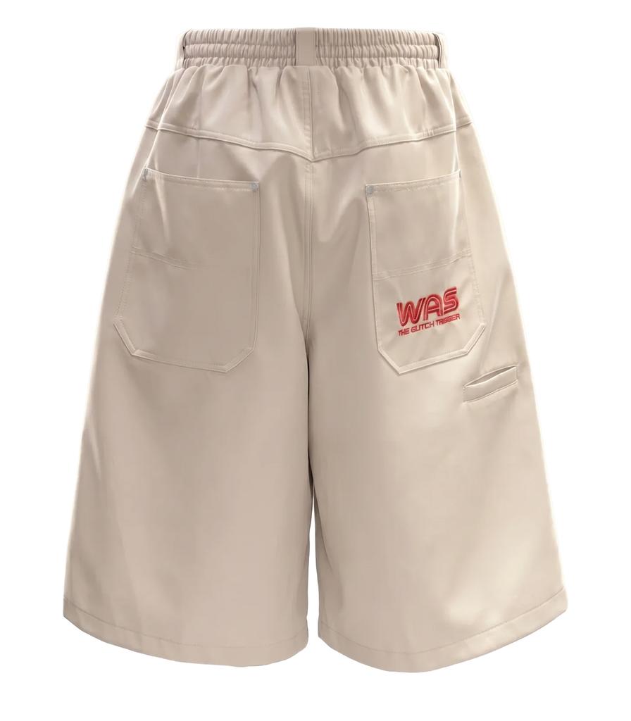 Wojeu Was Rn Plate Bermuda Pants (Beige)