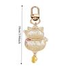 Metal Little Cat Small Keychain Double-sided Retro Lucky Keychain Lucky Cat Keychain  Bag Pendant