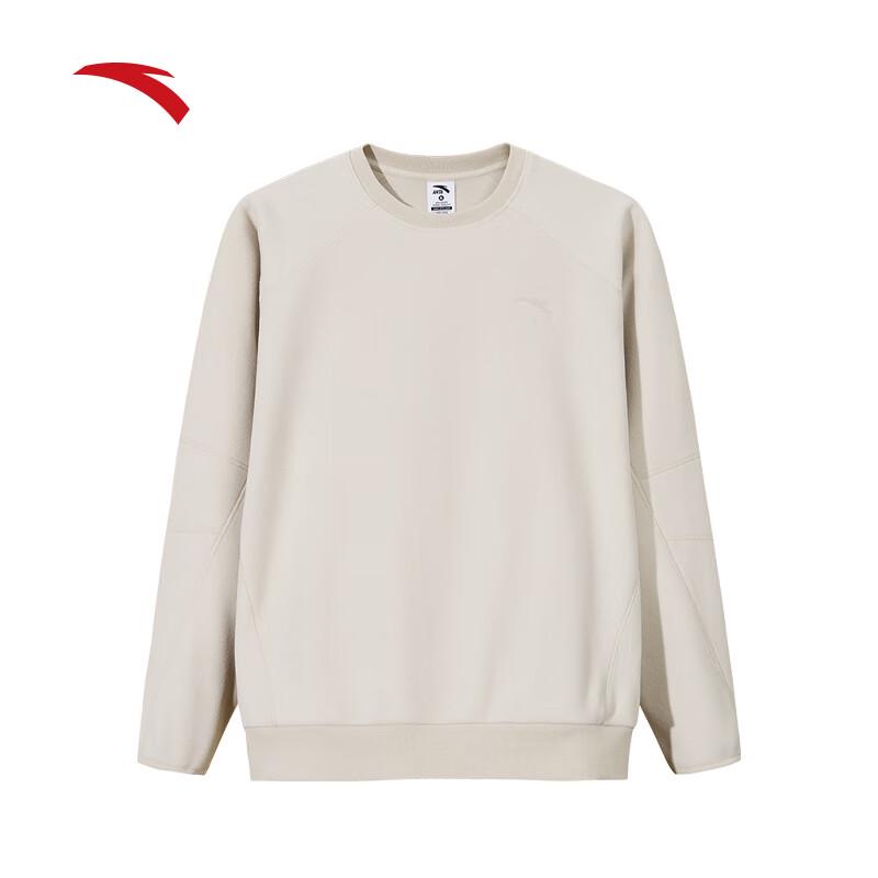 ANTA Men's Fleece-Lined Round Neck Sweatshirt