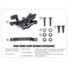 Aluminum Alloy MTB Brake Caliper Front/Rear Line Pulling Bicycle Mechanical Disc Brake Set 160mm Light Bike Pushes Caliper