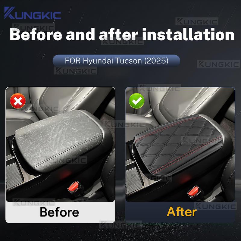 Car Armrest Box Cover For Hyundai Tucson NX4 2025 2026-UP Central Control Armrest Container Pad Auto Trim Interior Accessories