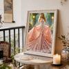 Disney Minnie Oil Painting Style Creative Pearl Painting Art 5D DIY Full Diamond Embroidery Mosaic Cross Stitch Kit Home Room Decoration