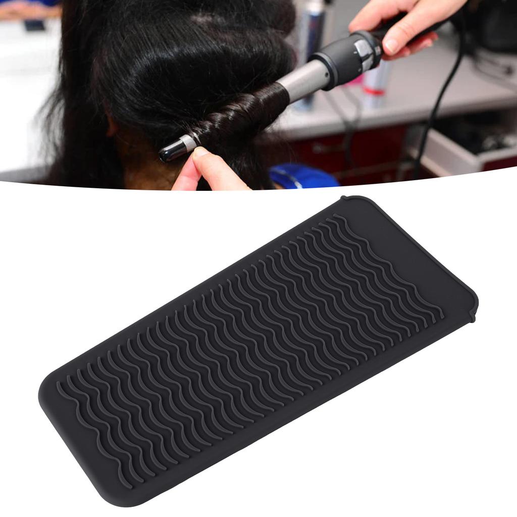 Heat Resistant Silicone Pouch Hair Styling Shaving Tool Anti Slip   Storage Bag Curling Iron Holder