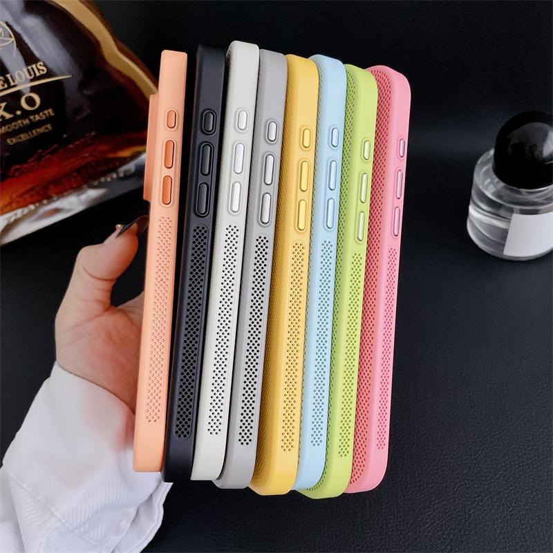 Magnetic Heat Dissipation Mesh For Magsafe Case For iPhone 16 14 15 Plus 13 12 11 Pro Max Cooling Breathable Hard PC Thin Cover