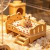 Hedgehog Bed Pet Wood Sleeping Furniture Wooden Dwarf Living Bed For Hamster Guinea Hedgehog Chinchilla Gerbil Bunny Ferret