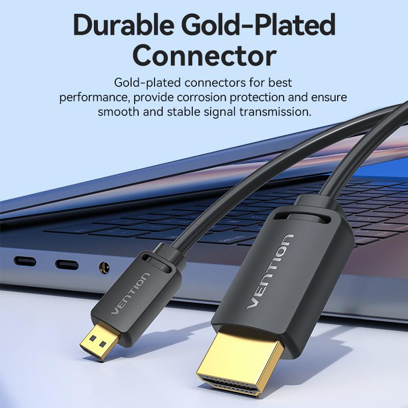 VENTION AGHBG 1.5m 4K 60Hz Mini HDMI to HDMI PVC Wire Male to Male Adapter Cable