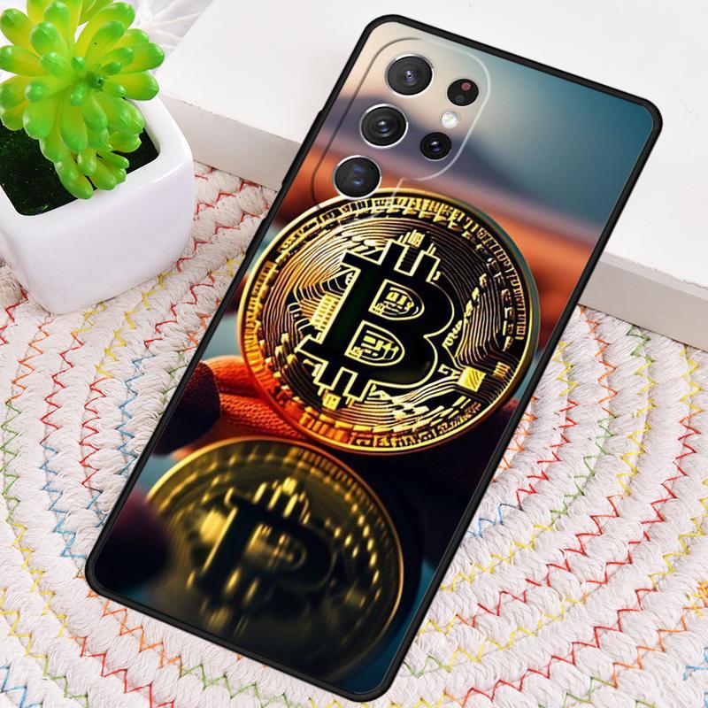 Bitcoin BTC Soft Phone Case for Samsung Galaxy Note 10 Pro S26 Ultra S23 S24 FE S25 S21 S22 PLUS Shockproof Cove