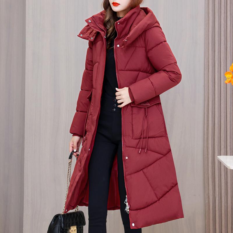 Warm Long Parkas for Women Overcoat Fashion Thick Women's Winter Coats Hooded