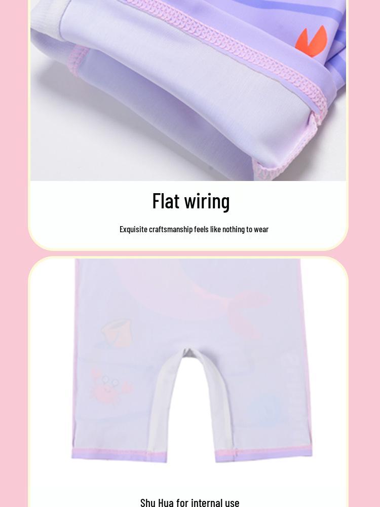 Pink Narwhal Cartoon One-Piece Swimsuit: Quick-Drying Girl's Swimwear for Middle and Large Children