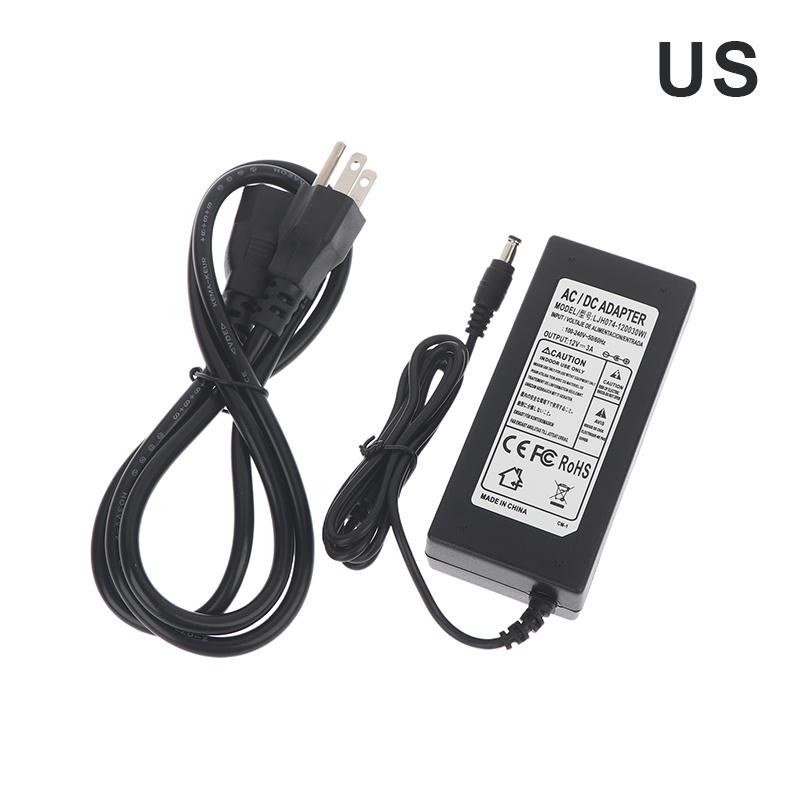 EU US Plug DC12V LED Power Supply 1A 2A 3A 4A 5A 6A 7A 8A Switch Transformer For WS2811 WS2815 LED Strip Light Adapter