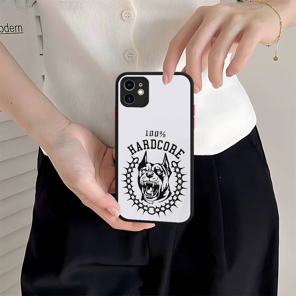 Bone Gabber 100Hardcore Dog Phone Case For IPhone 11 12 13 14 15 16 Pro Plus X XS MAX Matte Bumper Shockproof Cover