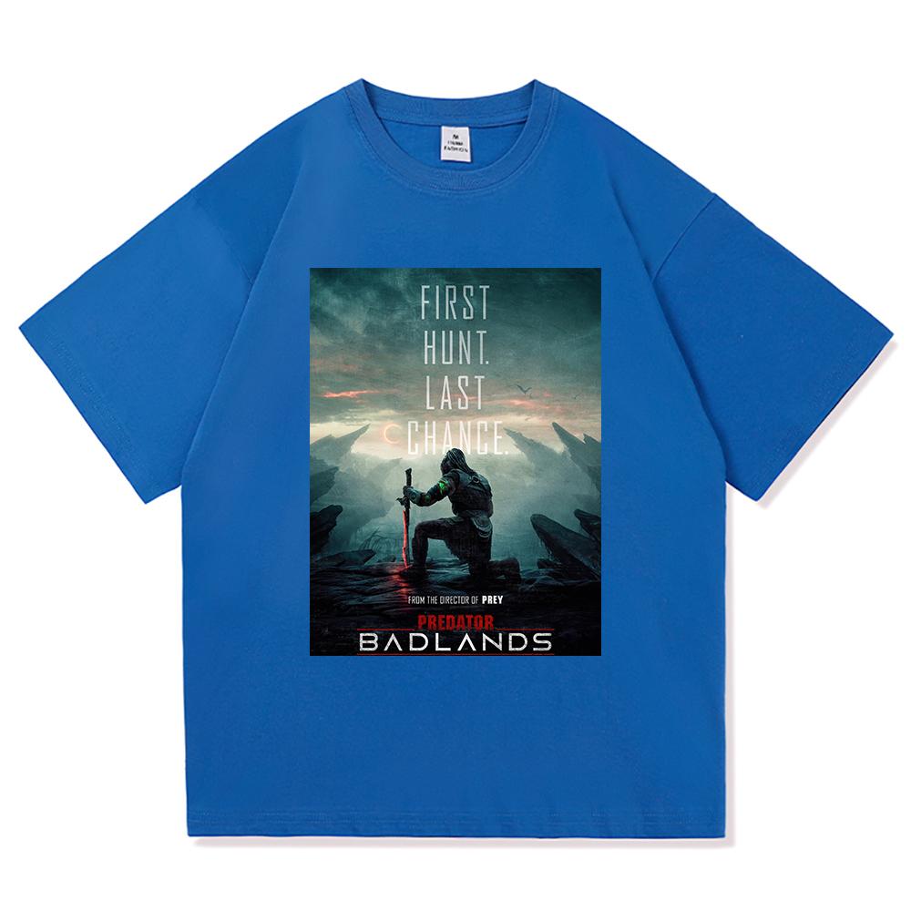 Predator Badlands T Shirt 2025 Fashion Movie Men/women Clothing Vintage Harajuku High Quality Clothes Cotton Tshirts