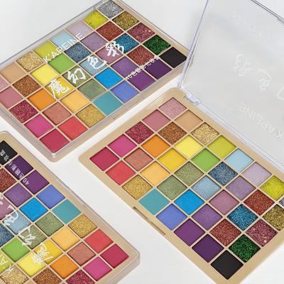 Performans ve Cosplay için Renkli Simli Işıltılı Far Paleti: Mavi, Yeşil, Pembe