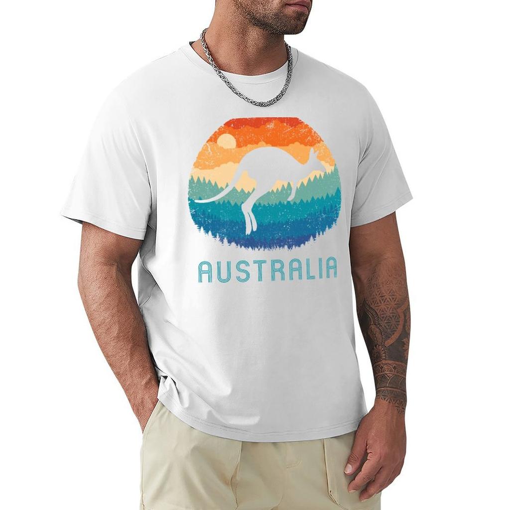 Australia Kangaroo Retro TShirt New Edition Sweat Plain New Gifts and Tshirts Vintage T Shirt Men
