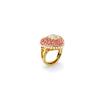 Vergulde, Kunstkristal Ringen Dames Goud 5690058