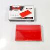 Red Quick-Drying Round Ink Pad for Office Use - Portable Financial Seal & Handprint Photosensitive Pad