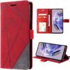 Case for Xiaomi Redmi Note 12 Pro Plus 5G - eFConnection - Red - Leather Effect - Card Pocket - Semi-Rigid