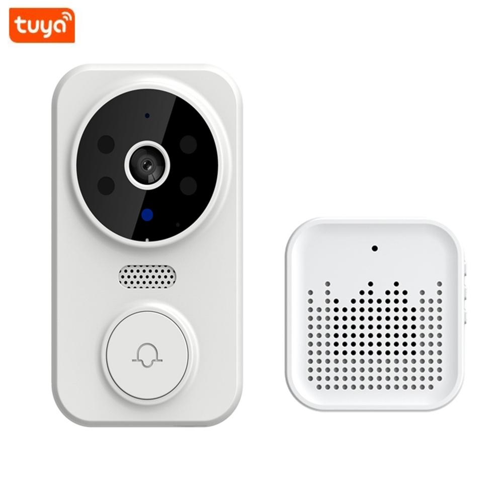 

Открытый домашний Wi-Fi беспроводной видеодомофон с Wi-Fi-камерой, водонепроницаемой и монитором, Великобритания белый