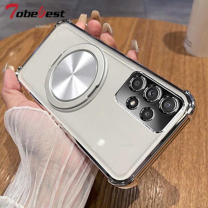 360 Degree Rotating Magnetic Bracket Shockproof Case For Samsung Galaxy A13 A23 A33 A53 A73 A12 A22 A32 A52 A52S 4G 5G Cover