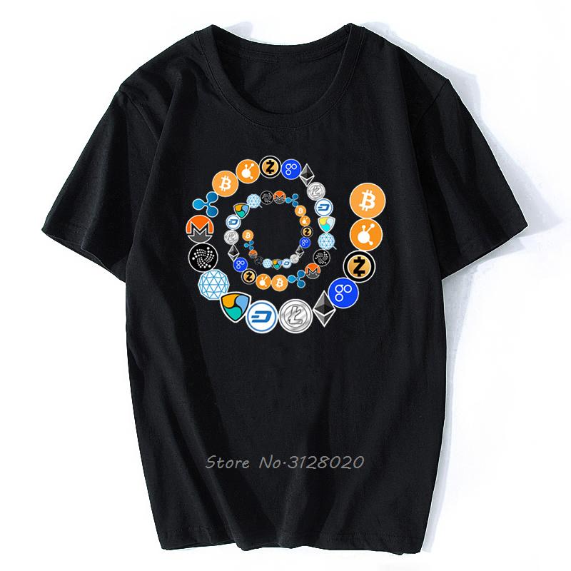 Bitcoin Shirt Cryptocurrency Crypto Miner Bitcoin BTC Crypto Design TShirt Men Bitcoin Coin T Shirt Cotton Tees Streetwear