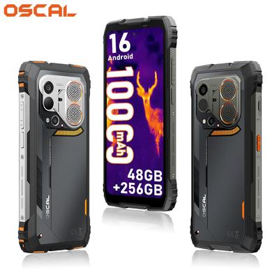 Oscal PILOT 6 Rugged Mobile Phone with Thermal Imaging 48GB+256GB Android 16 10000mAh Smartphone