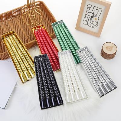 Portacandele a Stelo Lungo Stile Europeo Filo Colorato Candela per Casa Cena Romantica con Candele Decorazione Matrimonio Compleanno Candela