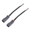 1 Pair 2 Pin DT Connectors Rubber Copper Waterproofing DT Electrical Wire Connector Wiring Harness for Car Trucks Boats